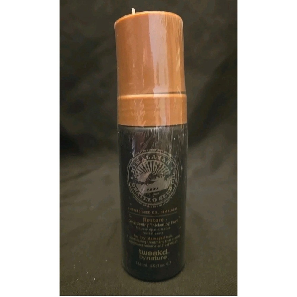 Tweakd by Nature Restore Conditioning Thickening Foam Dhatelo Seed Oil 5oz New